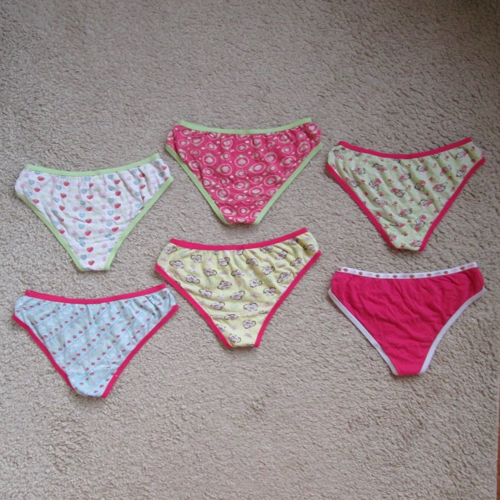 BUNDLE OF 6 PAIRS OF SONOMA GIRLS PINK UNDERWEAR SZ M 10